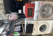 AC, Washing Machine, Microwave, Airfryer, Fridge