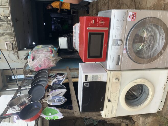 AC, Washing Machine, Microwave, Airfryer, Fridge