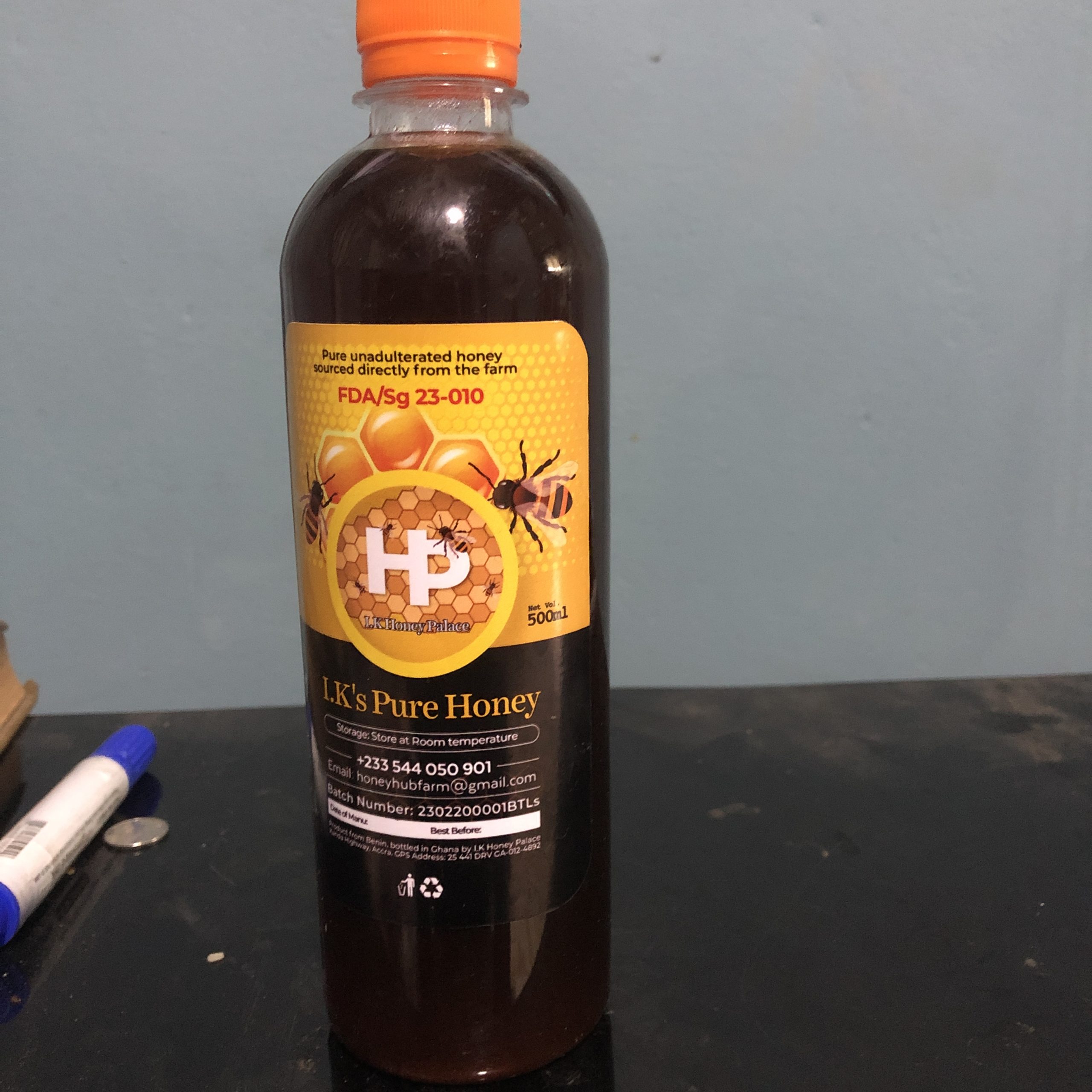 Pure unadulterated honey approved by the FDA.